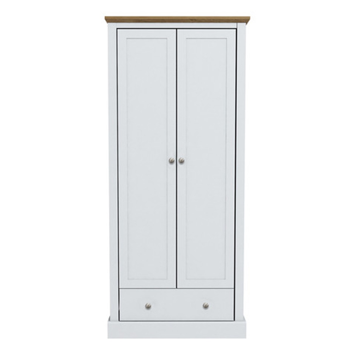 DARTFORD 2 Door Wardrobe White - 79.7cm