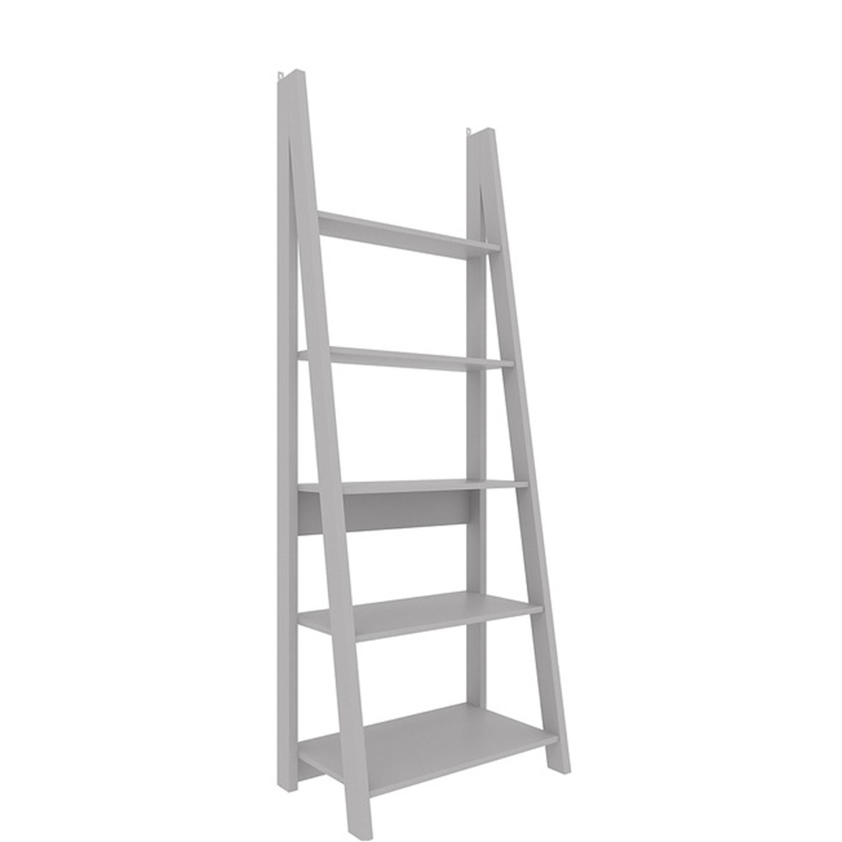 Tiva Ladder Style Bookcase with 4 Shelves - Grey