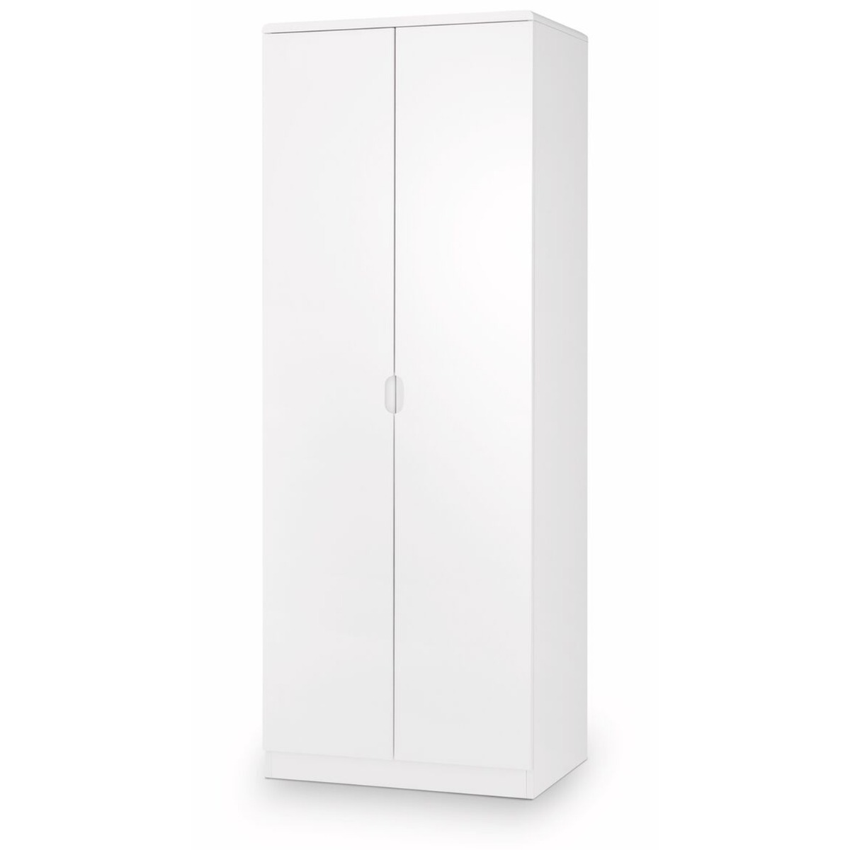 MONTROSE 2 Door Wardrobe White High Gloss - 74cm