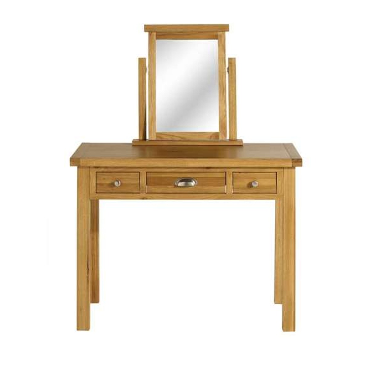 Dressing Table - BIRLEA 3 Drawer Dresser Oak 110cm
