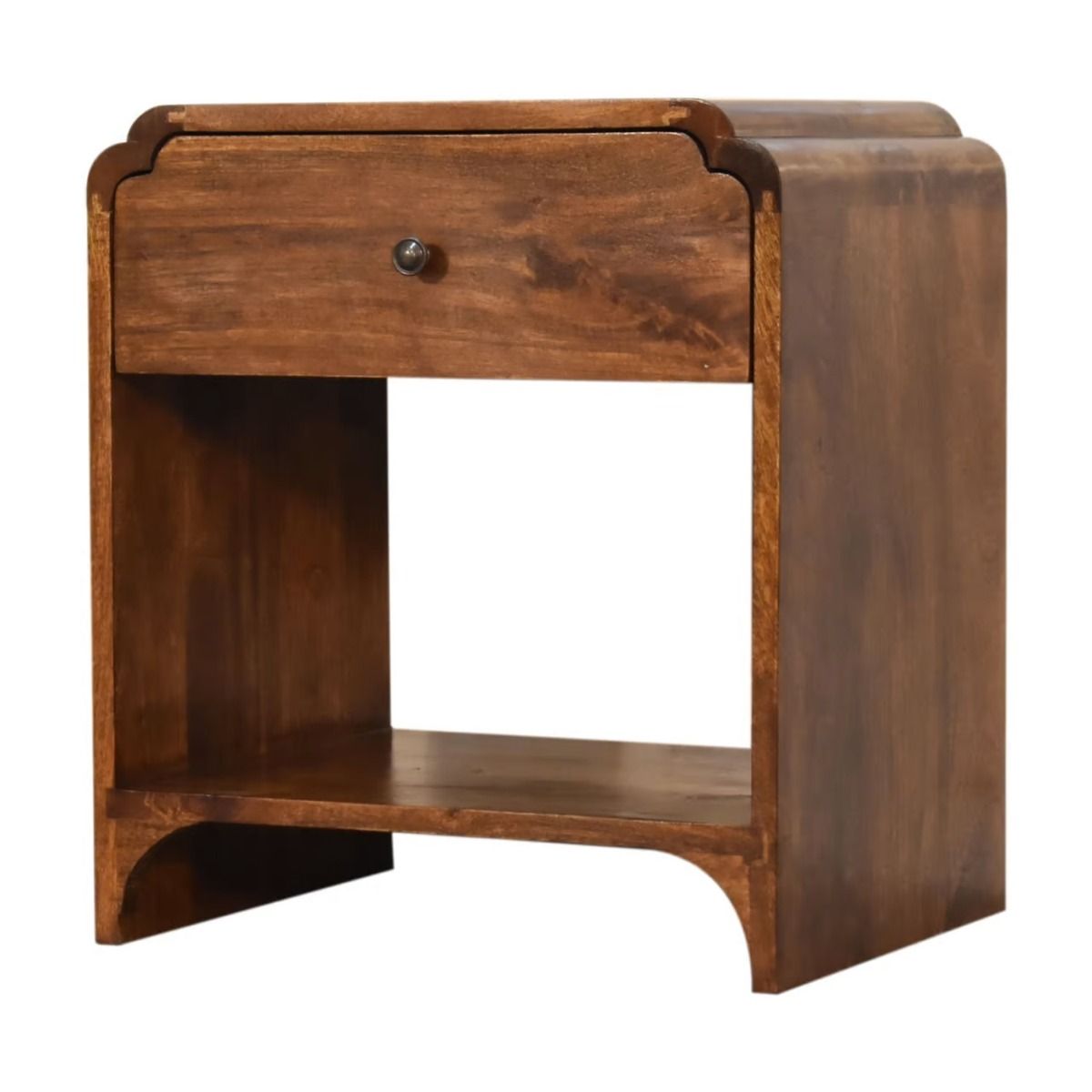 Bedside Table - MODENA Nightstand Chestnut 45cm