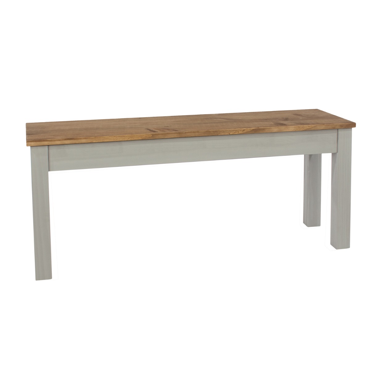 Simple Design Linea Wooden Bench - Grey