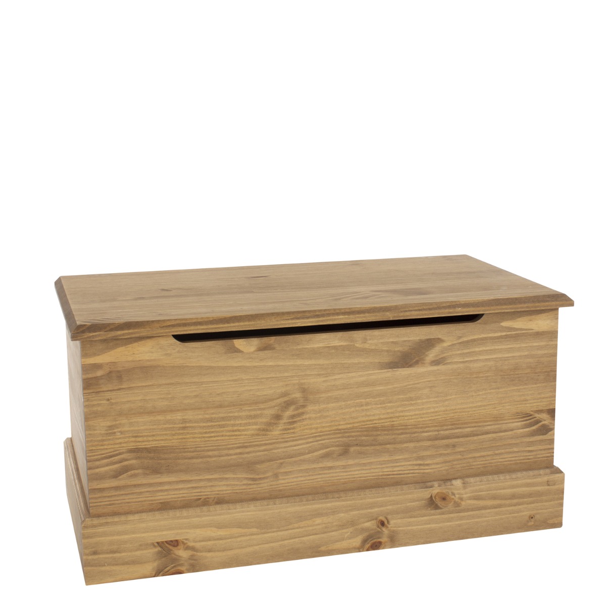 Classic Country Style Ottoman Storage Trunk - Pine