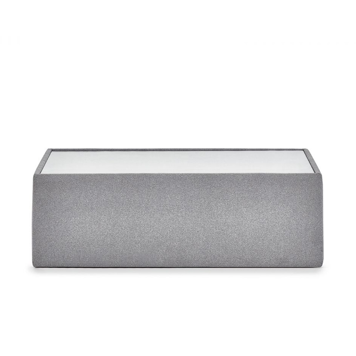 Rohe Wool Effect Fabric Coffee Table - Grey