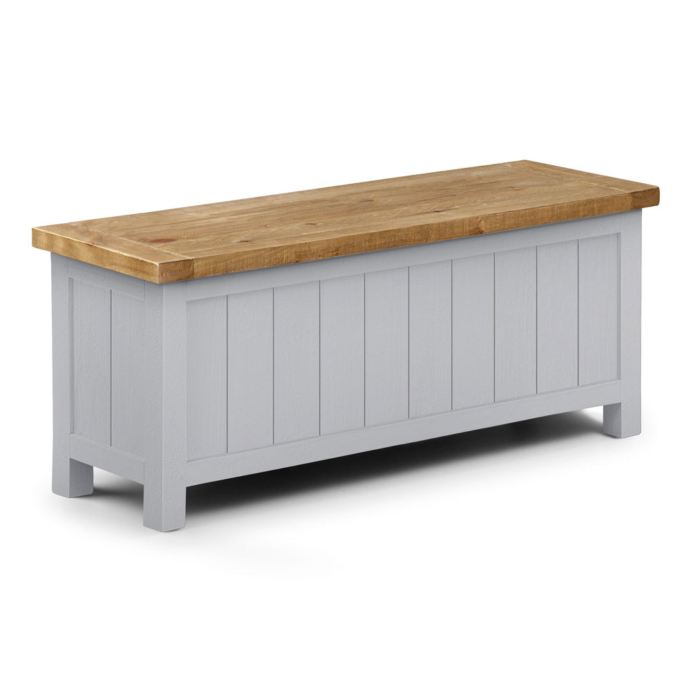 ASPEN STORAGE BENCH - GREY WASH