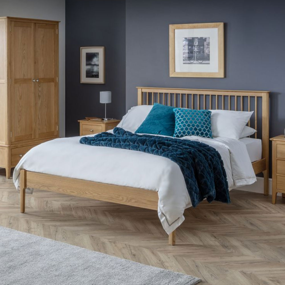 Cotswold Wooden Bed Frame Double Size - Oak