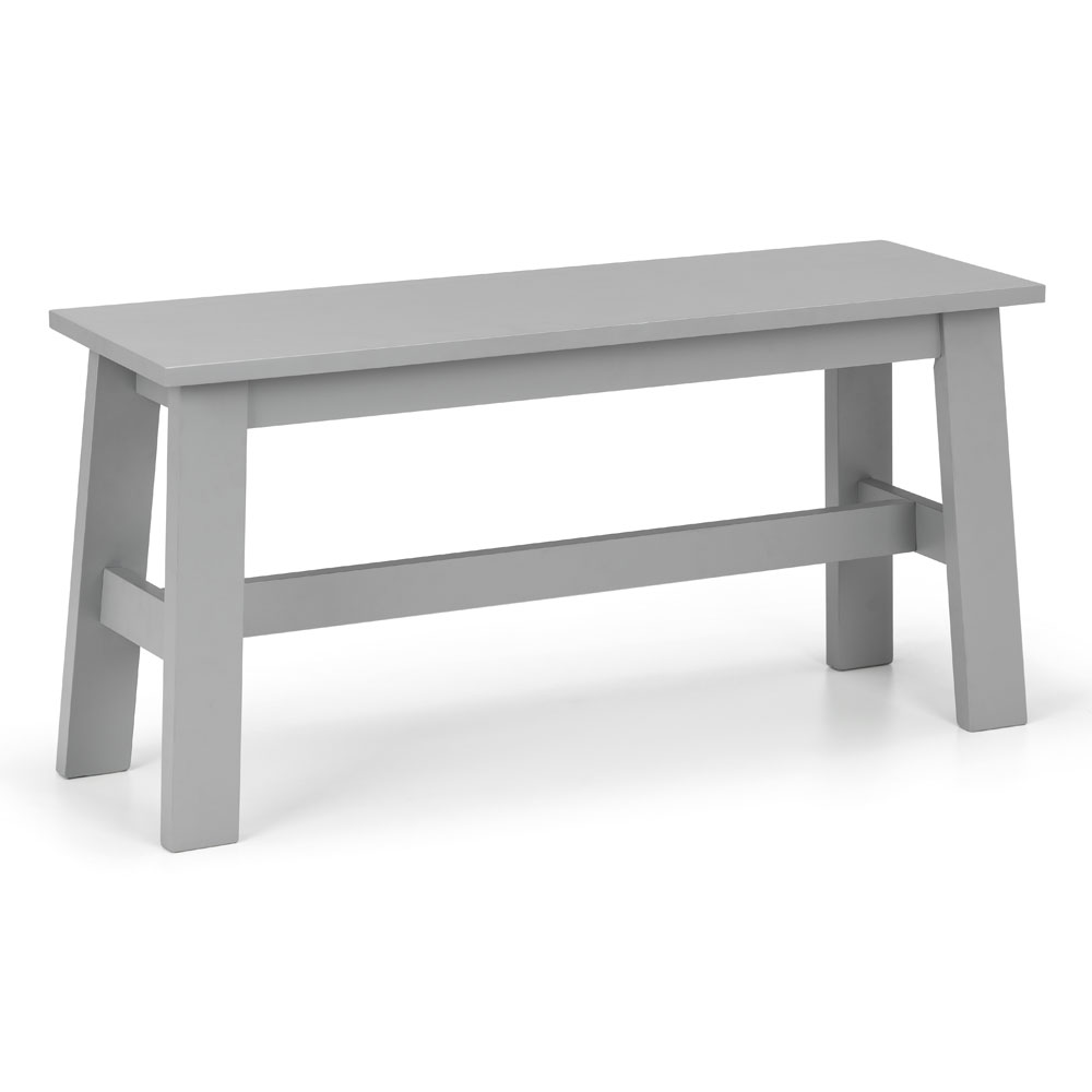 Kobe Modern Design Grey Lacquer Bench