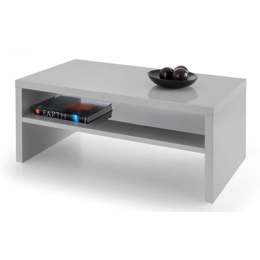 Metro Stylish High Gloss Coffee Table - Grey