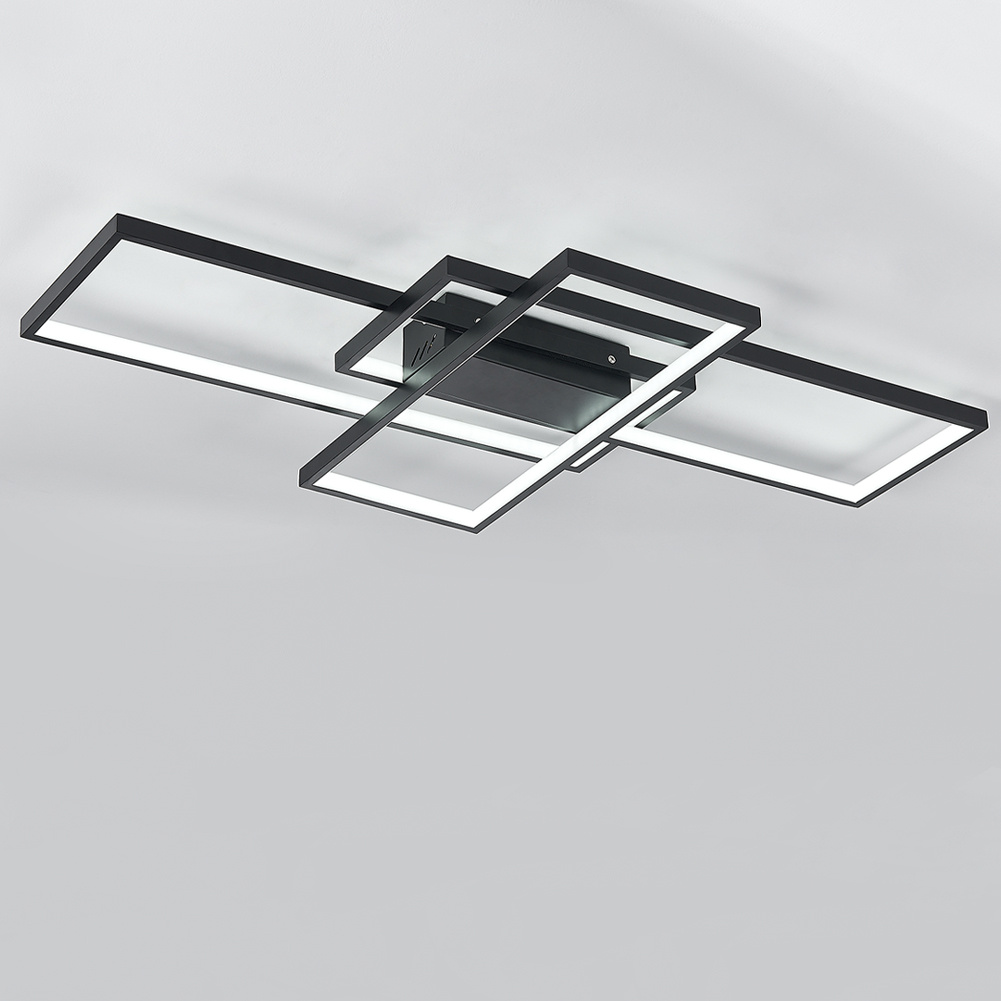 Neutral Style Rectangular LED Semi Flush Ceiling Light