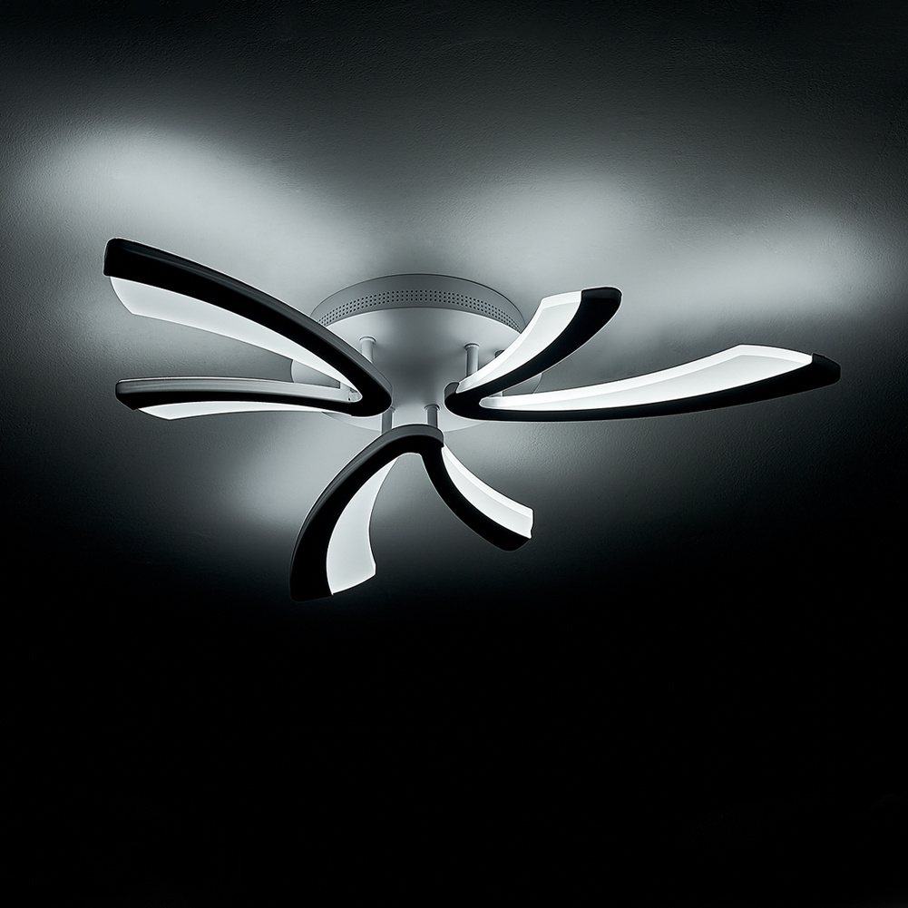 3 Shades V Shaped LED Ceiling Light Fixture Dimmable