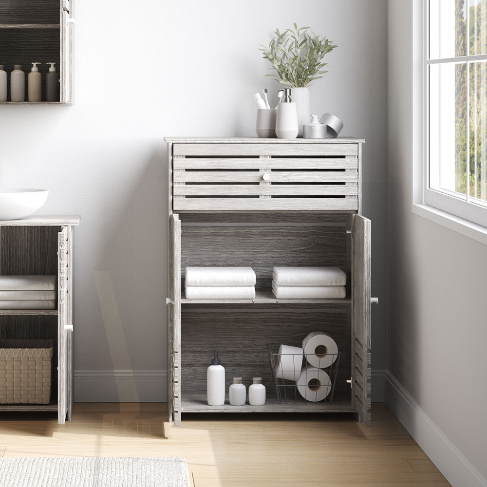 Minimalist Wooden Freestanding Bathroom Cabinet