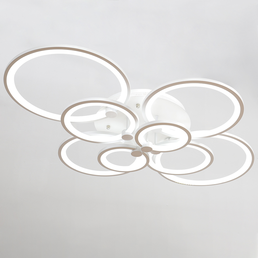 Modern Circular LED Semi Flush Ceiling Light