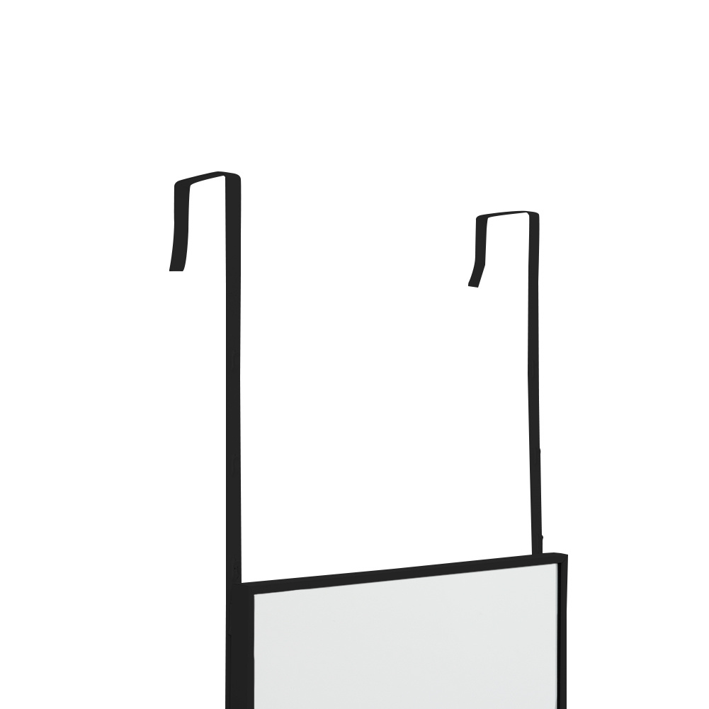 Over-the-Door Full Length Mirror with Sleek Metal Frame