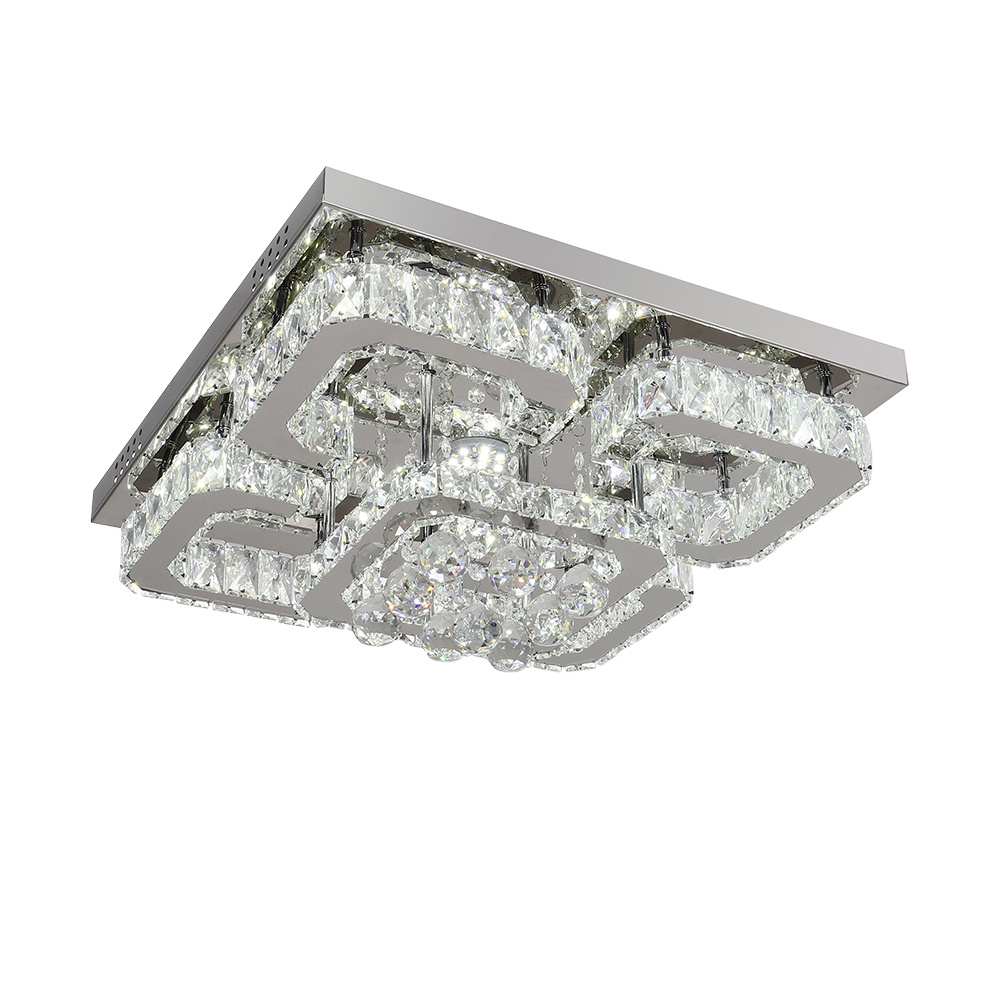 Modern Fancy Crystal LED Flush Mount Ceiling Light Fixture
