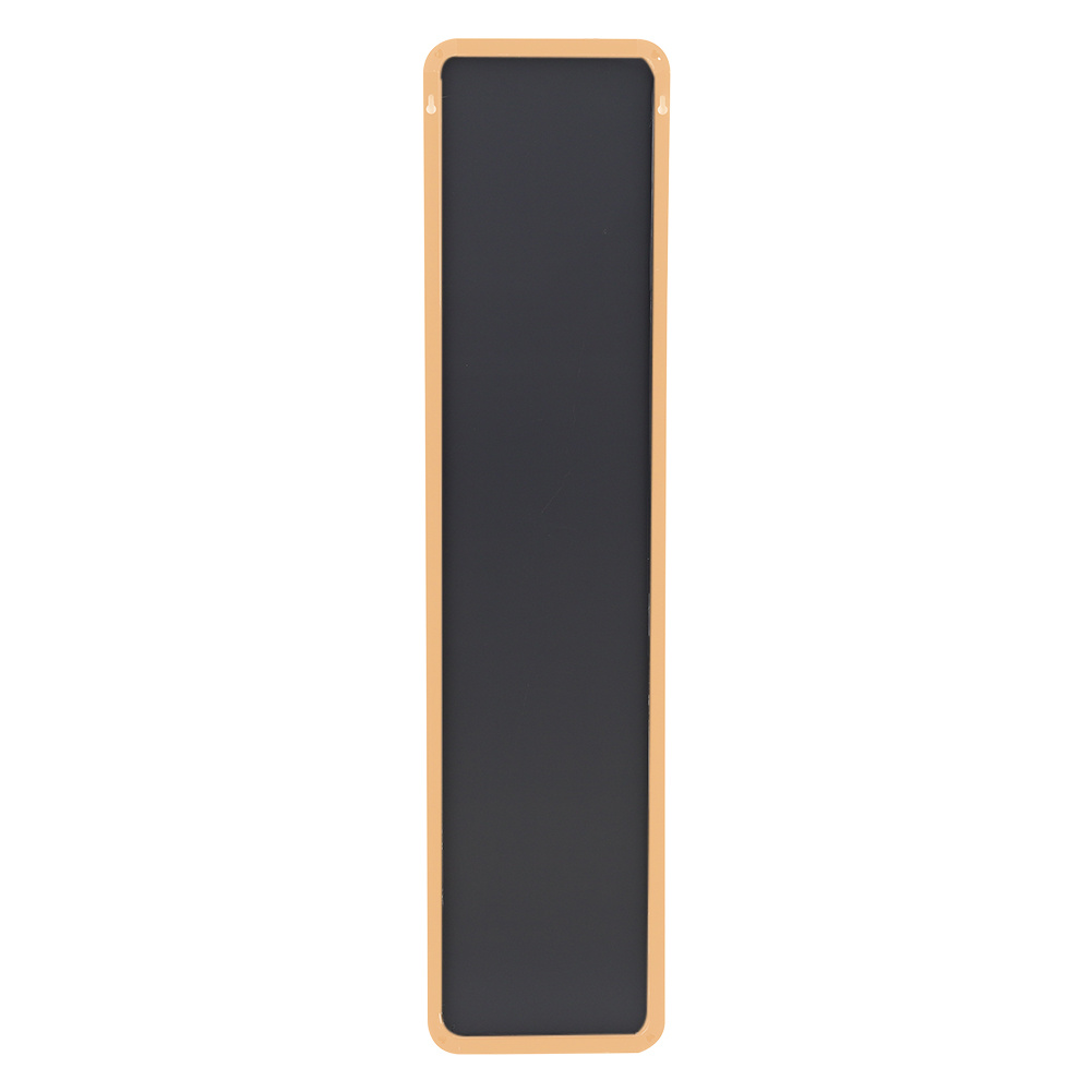 Rounded Corners Door Hanging Full-Length Mirror Gold Framed