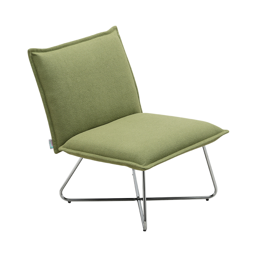Green Modern Linen Accent Chair
