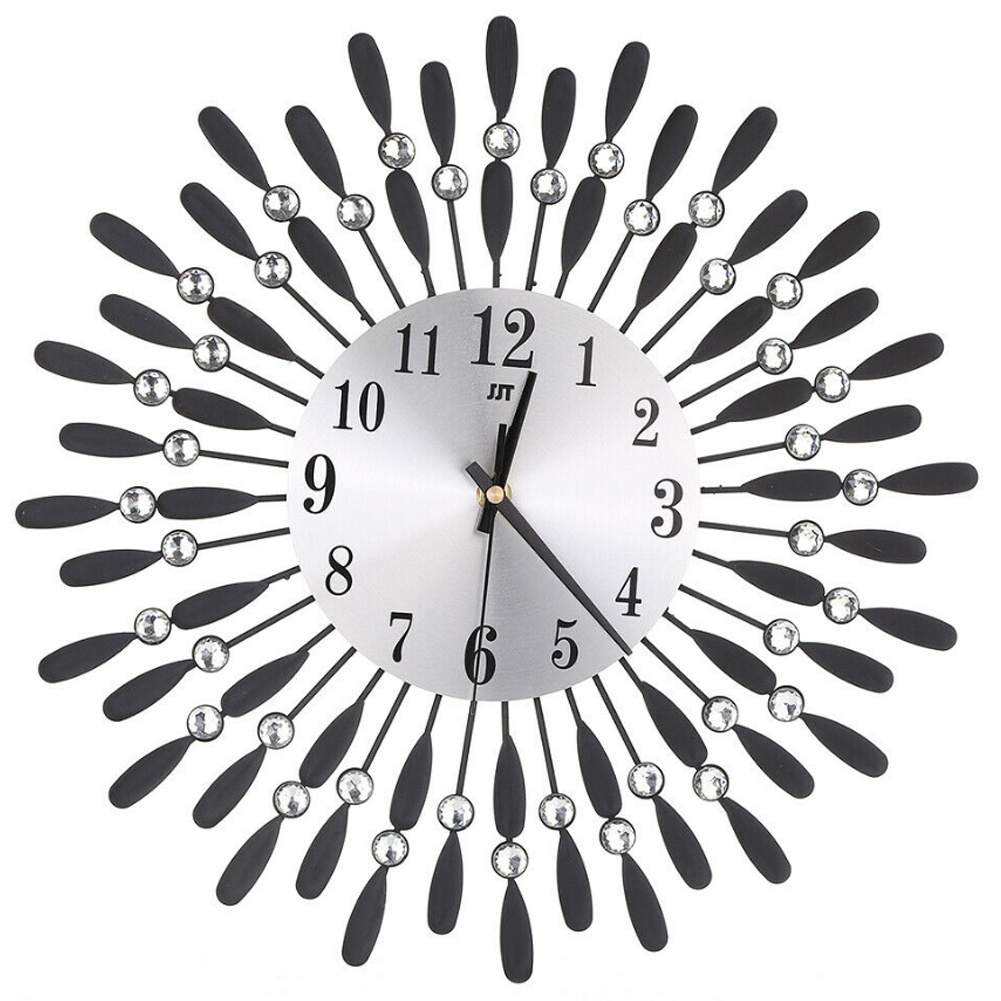 3D Silent Drop Shape Metal Wall Clock