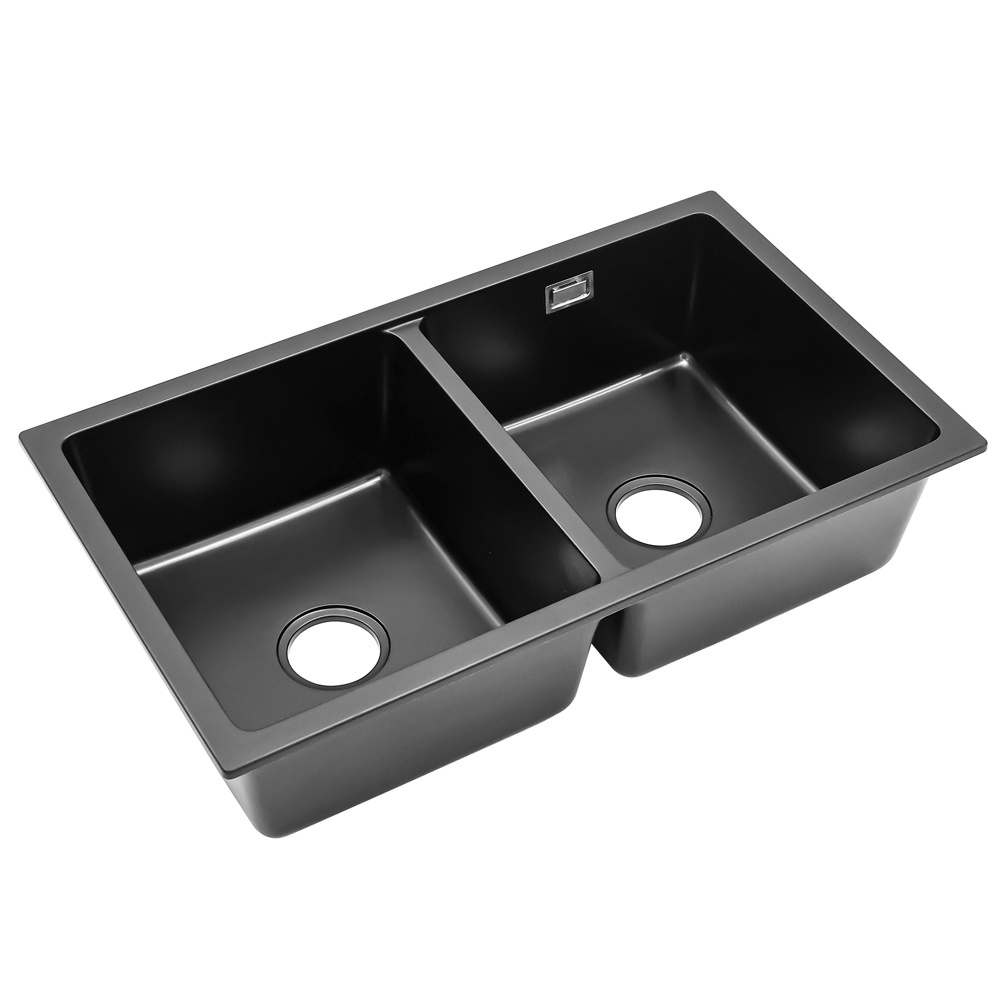 Quartz Double Bowl Durable Undermount Kitchen Sink