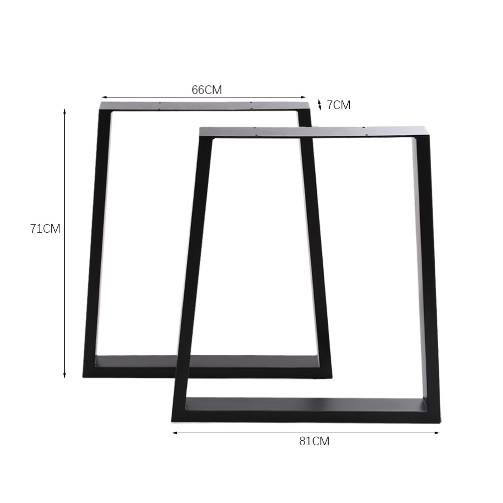 Industrial Set of 2 Table Legs DIY Steel Furniture Legs