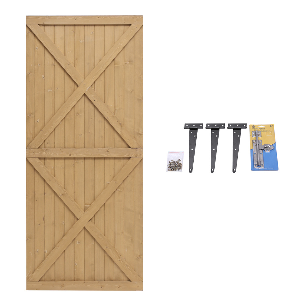 Garden Flat Top Pine Wood Gate Kit 85X183CM
