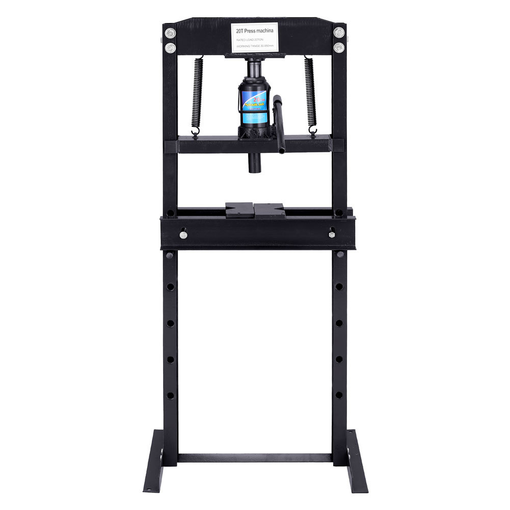 Black 20Ton Workshop Press Floor Standing Hydraulic H-Frame