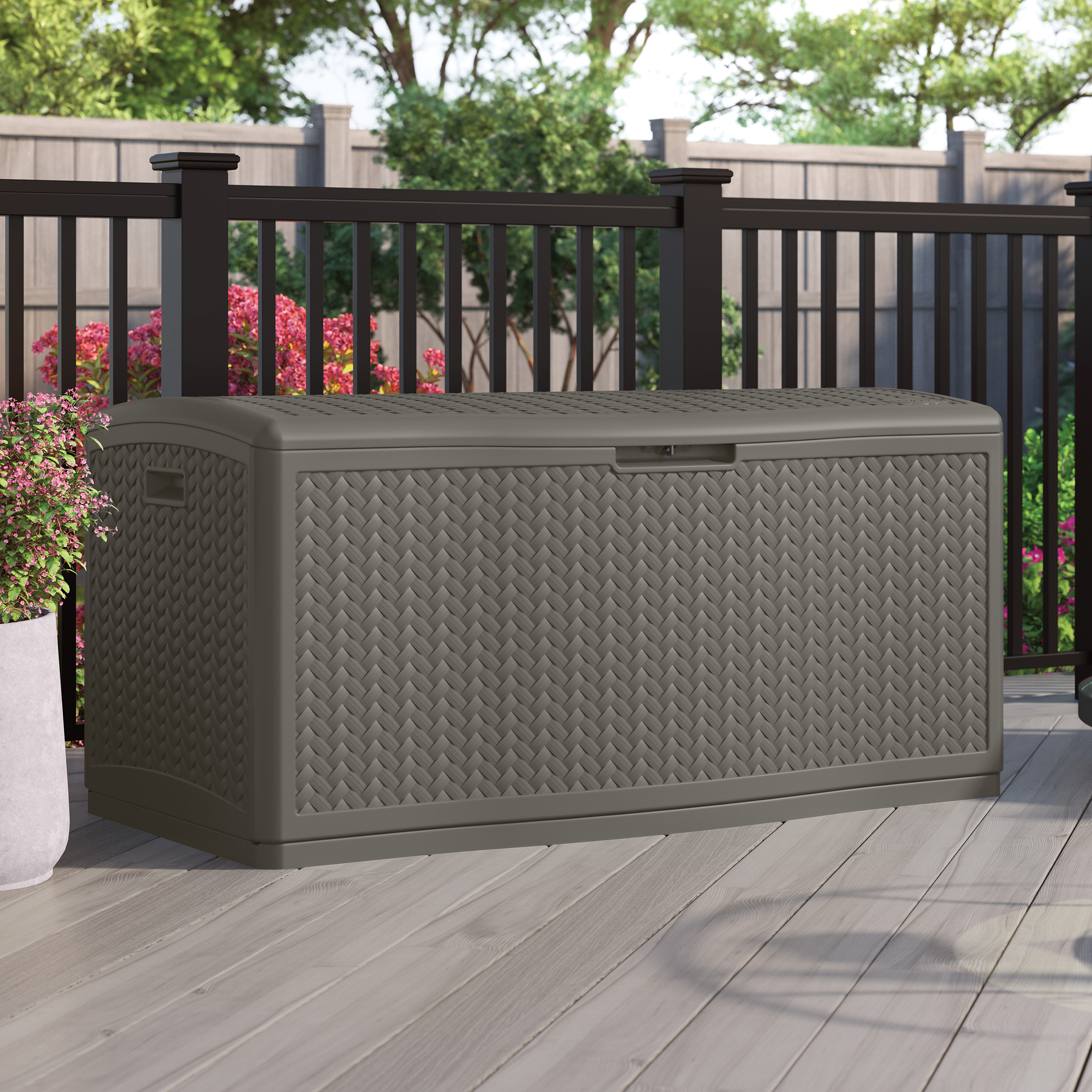 STOWELLN Garden Storage Box 469L - Stone Grey