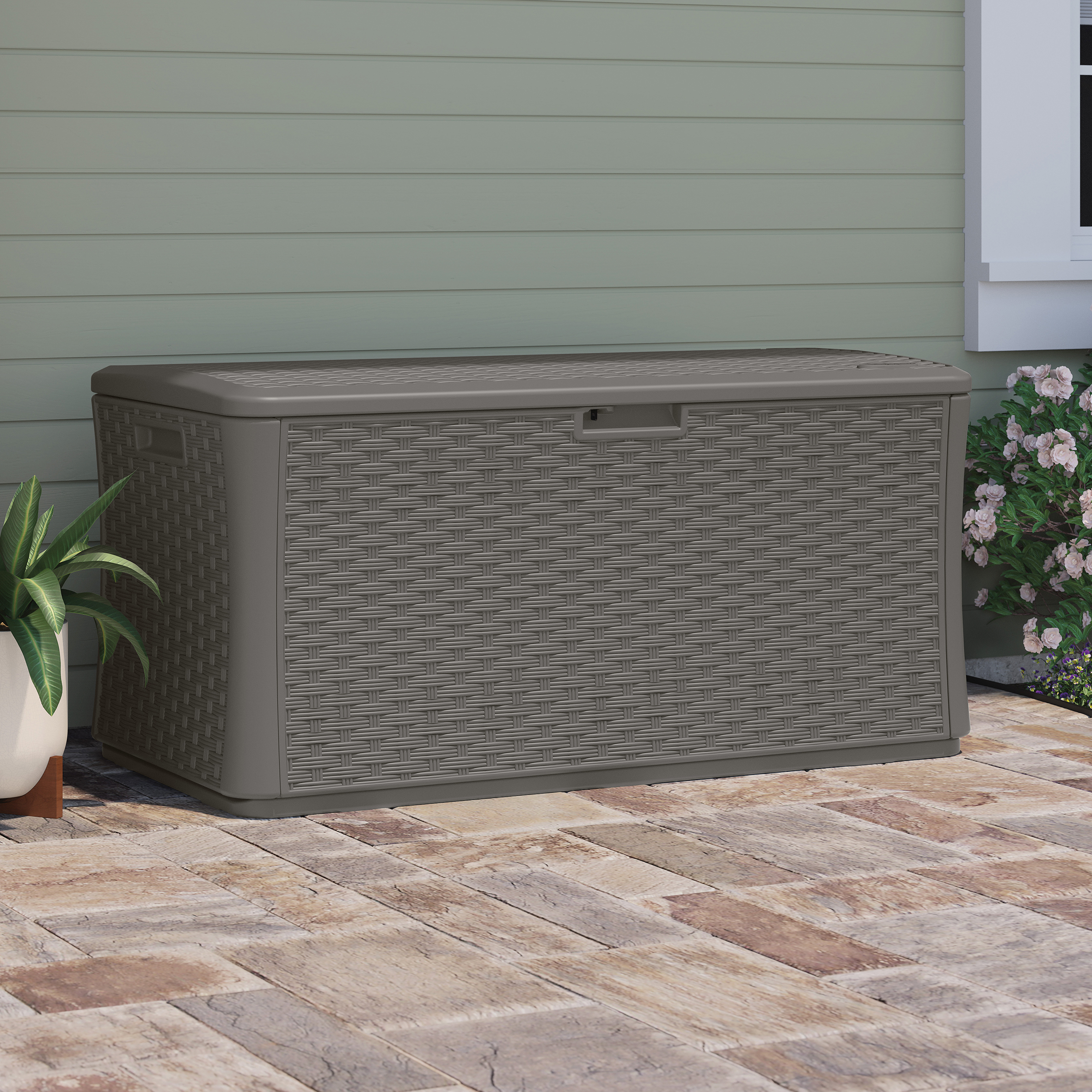 STOWELLN Garden Storage Box 507L - Stone Grey