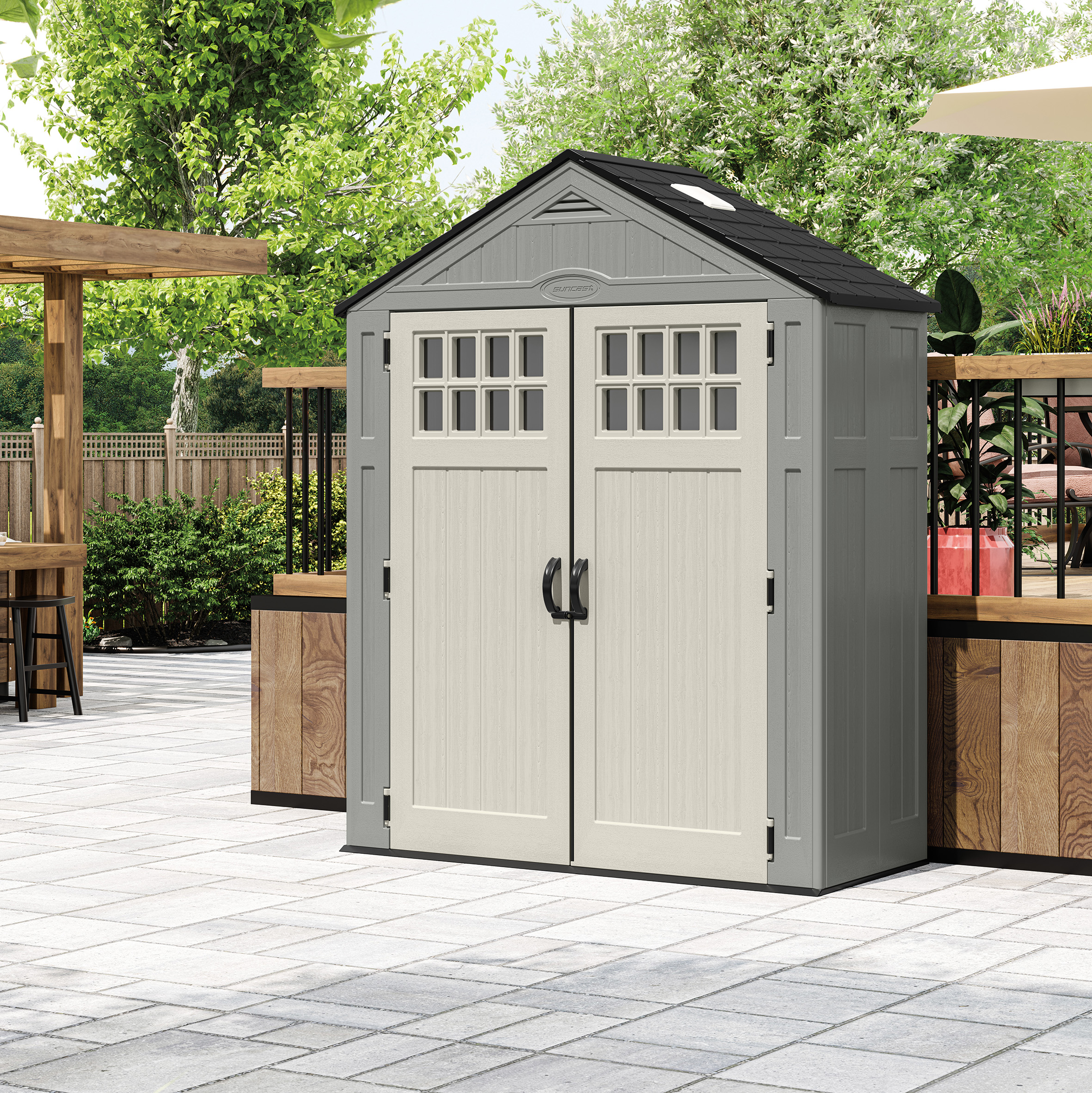LORNVALE Garden Shed 6x13 - Grey