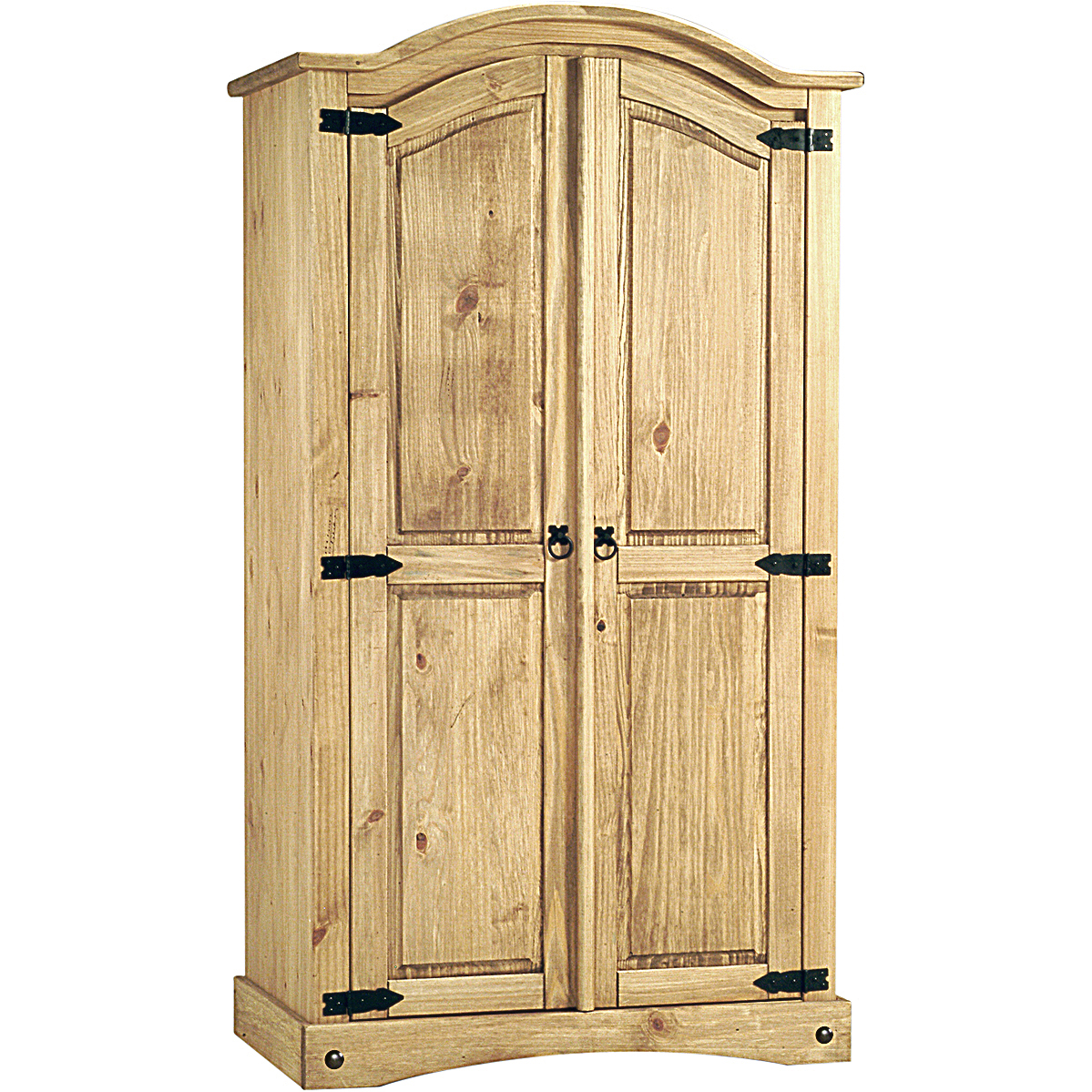 CARLISLE 2 Door Wardrobe Light Pine - 102cm
