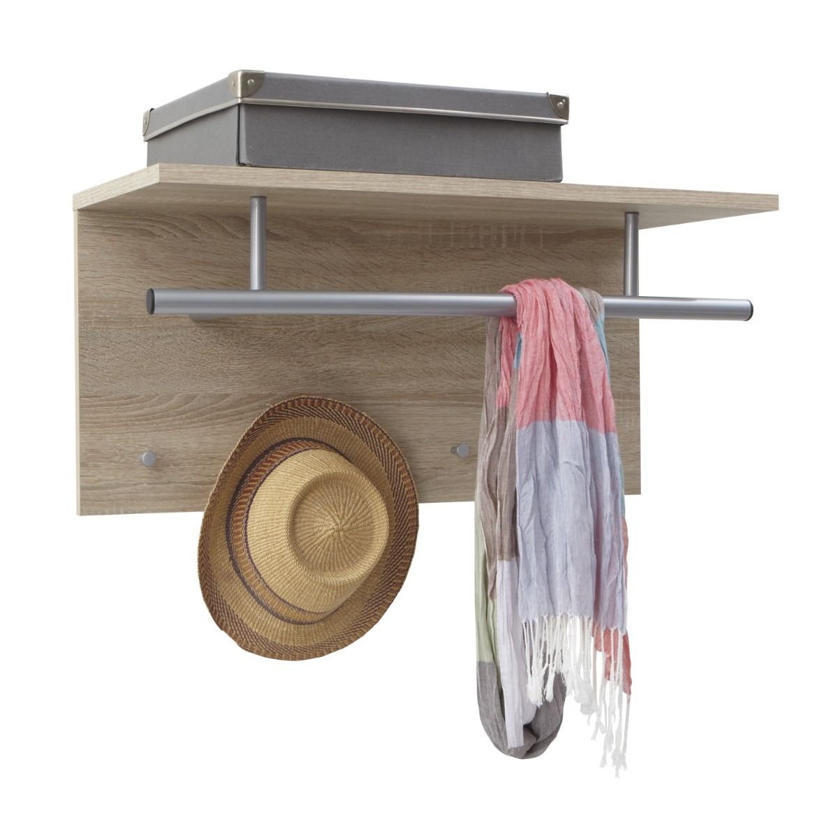 Spot Wall Mount Coat Hanging Rack - Oak