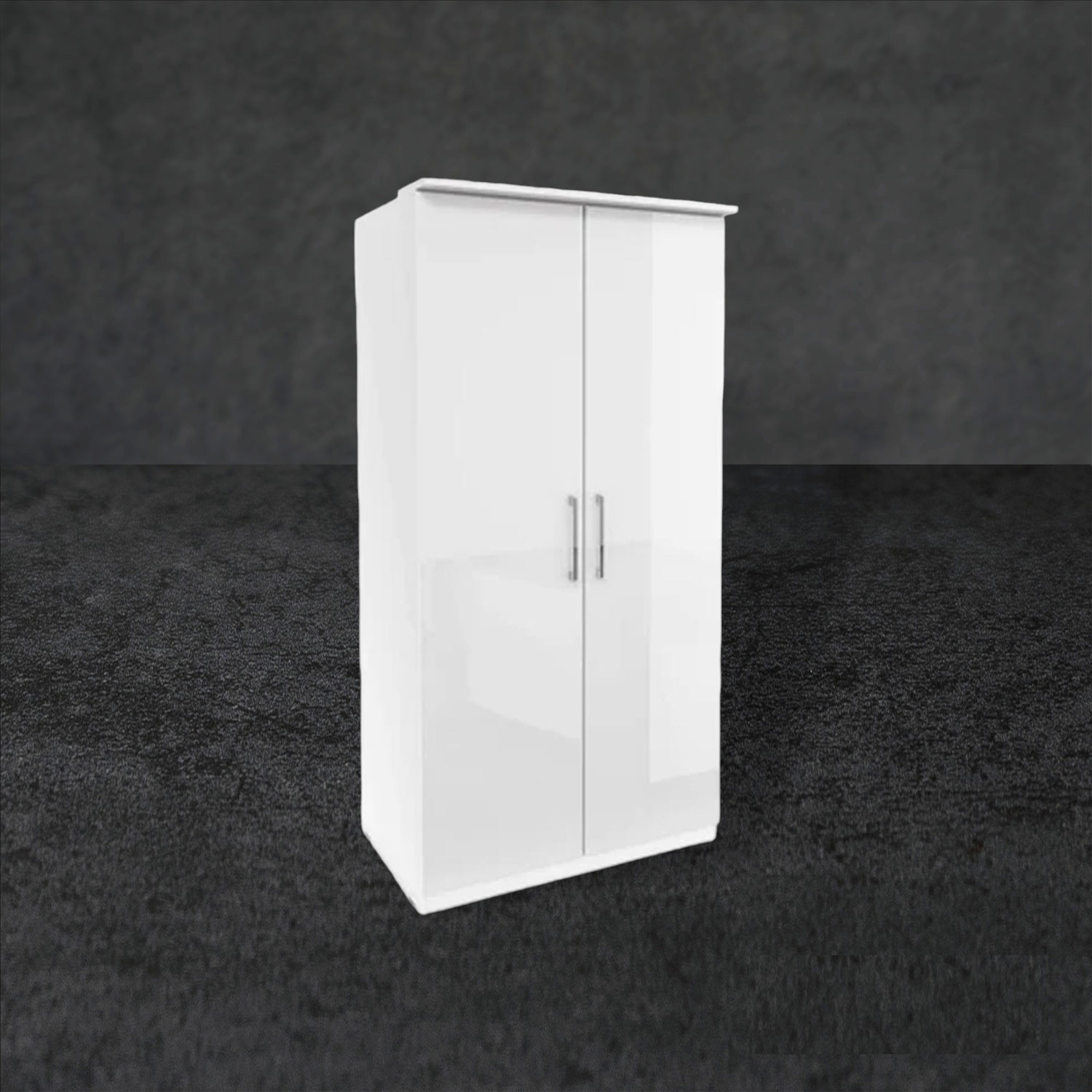 OPULENT 2 Door Wardrobe White - 90cm