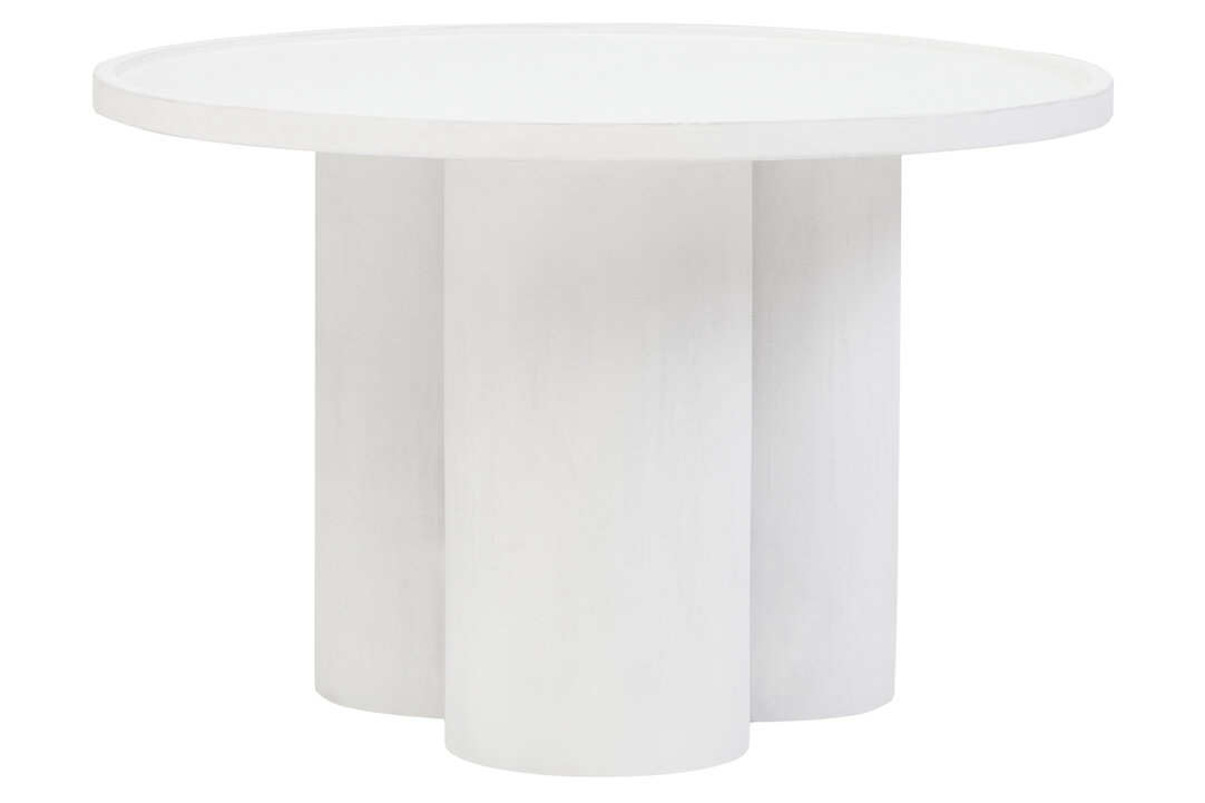 PENWYTHA Wooden Round Coffee Table - White