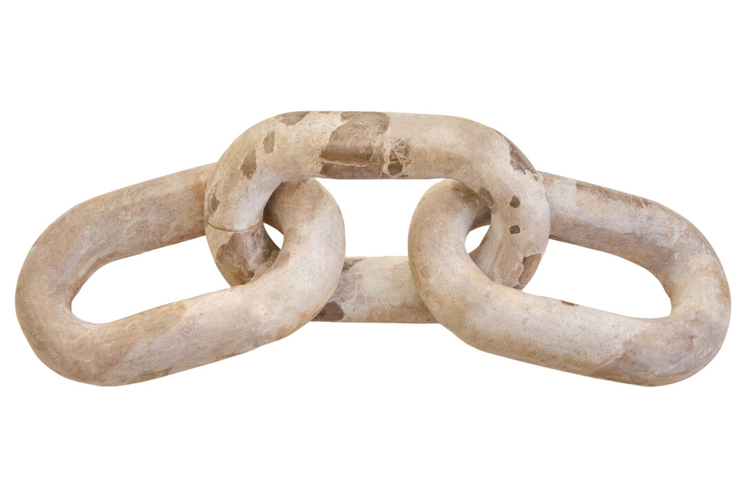 FRAYMONT Decorative Chocolate Marble Three Link Chain - Brown