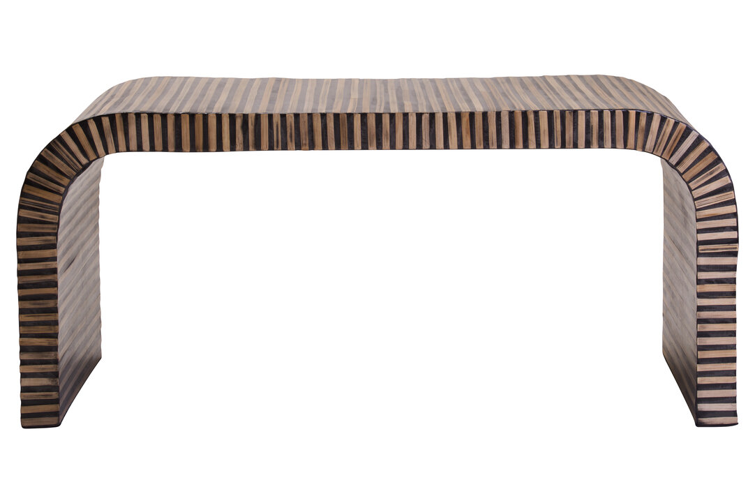 ELVIORA Curved Coffee Table - Natural