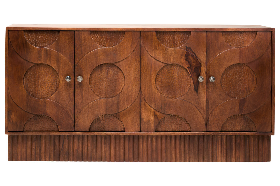QUORVETH 4 Door Sideboard - Dark Oak
