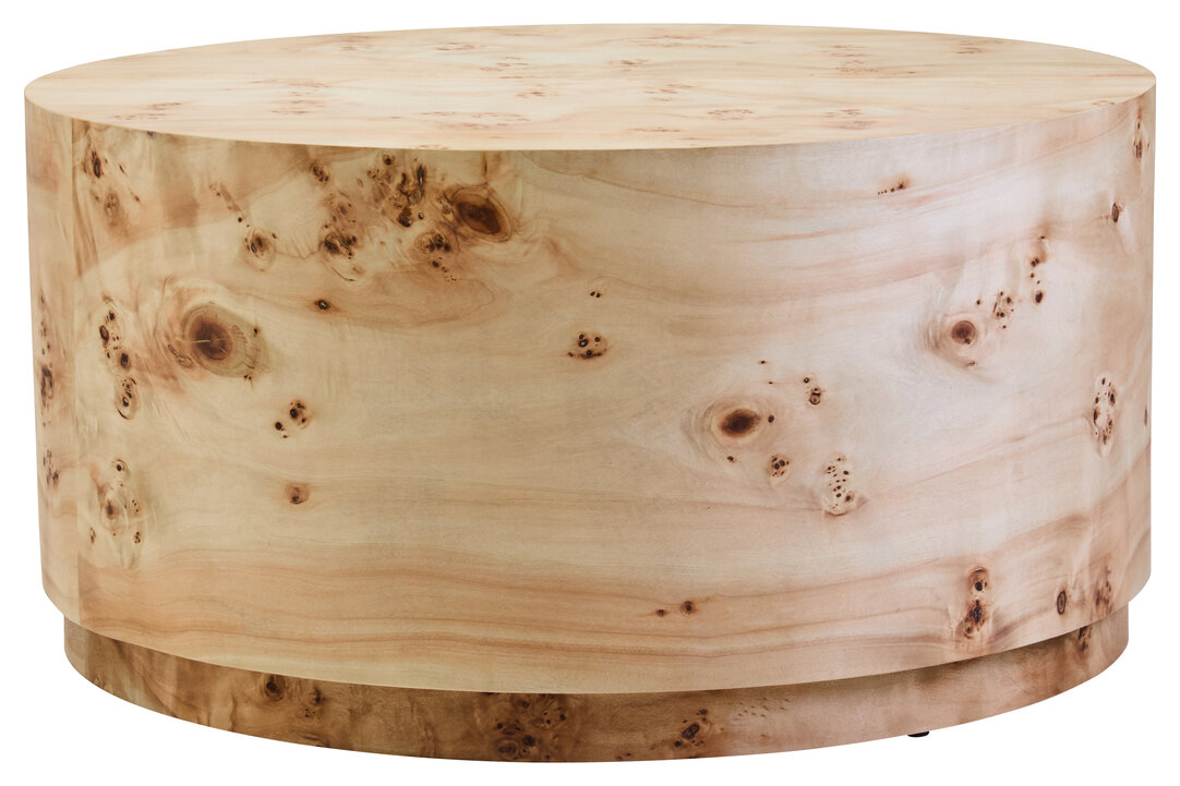 CARDENNE Round Coffee Table - Light Oak