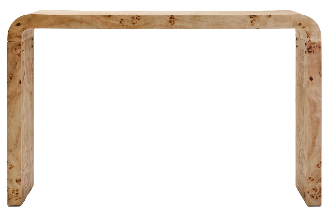 CARDENNE Curved Console Table - Light Oak