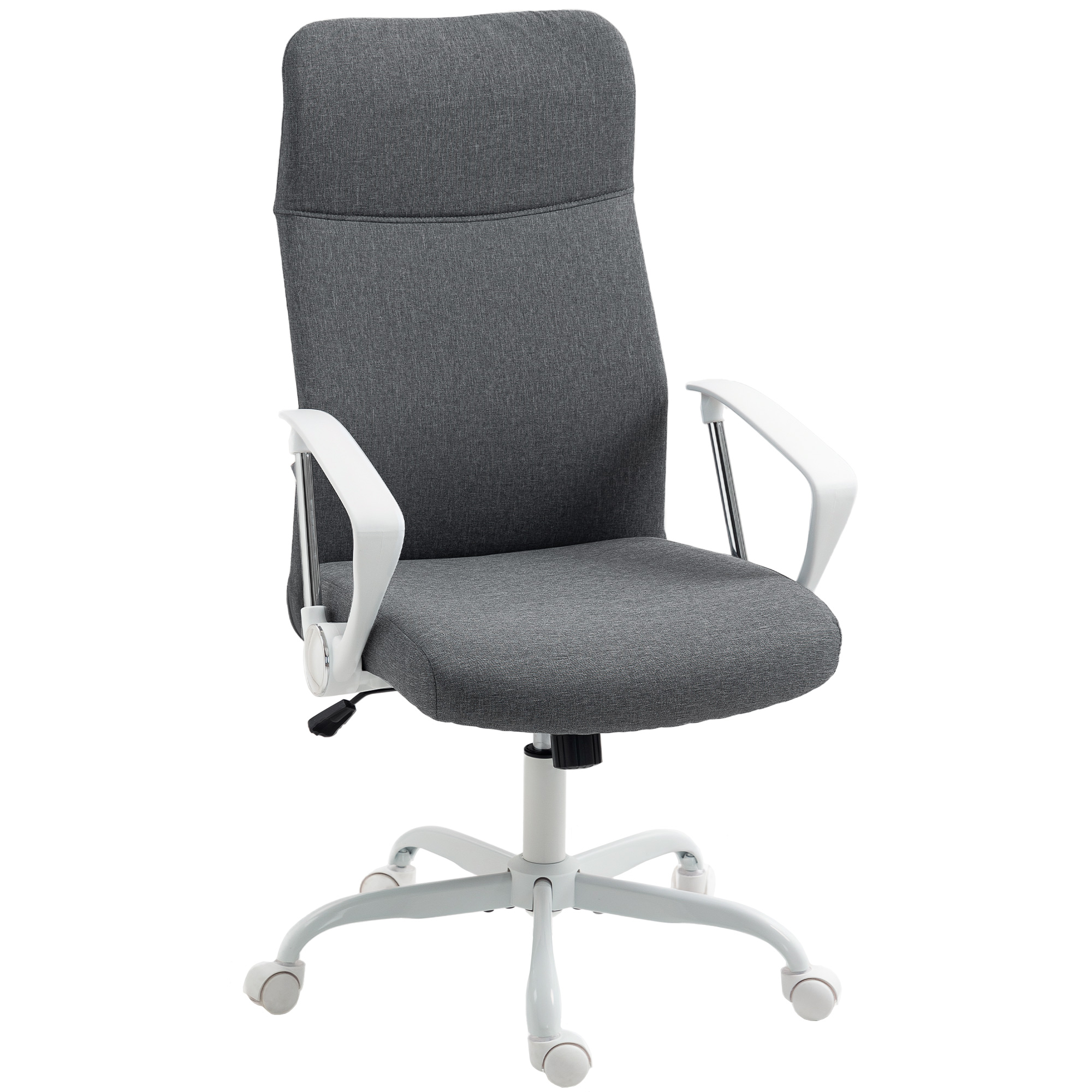 HERON Fabric High Back Office Chair Grey