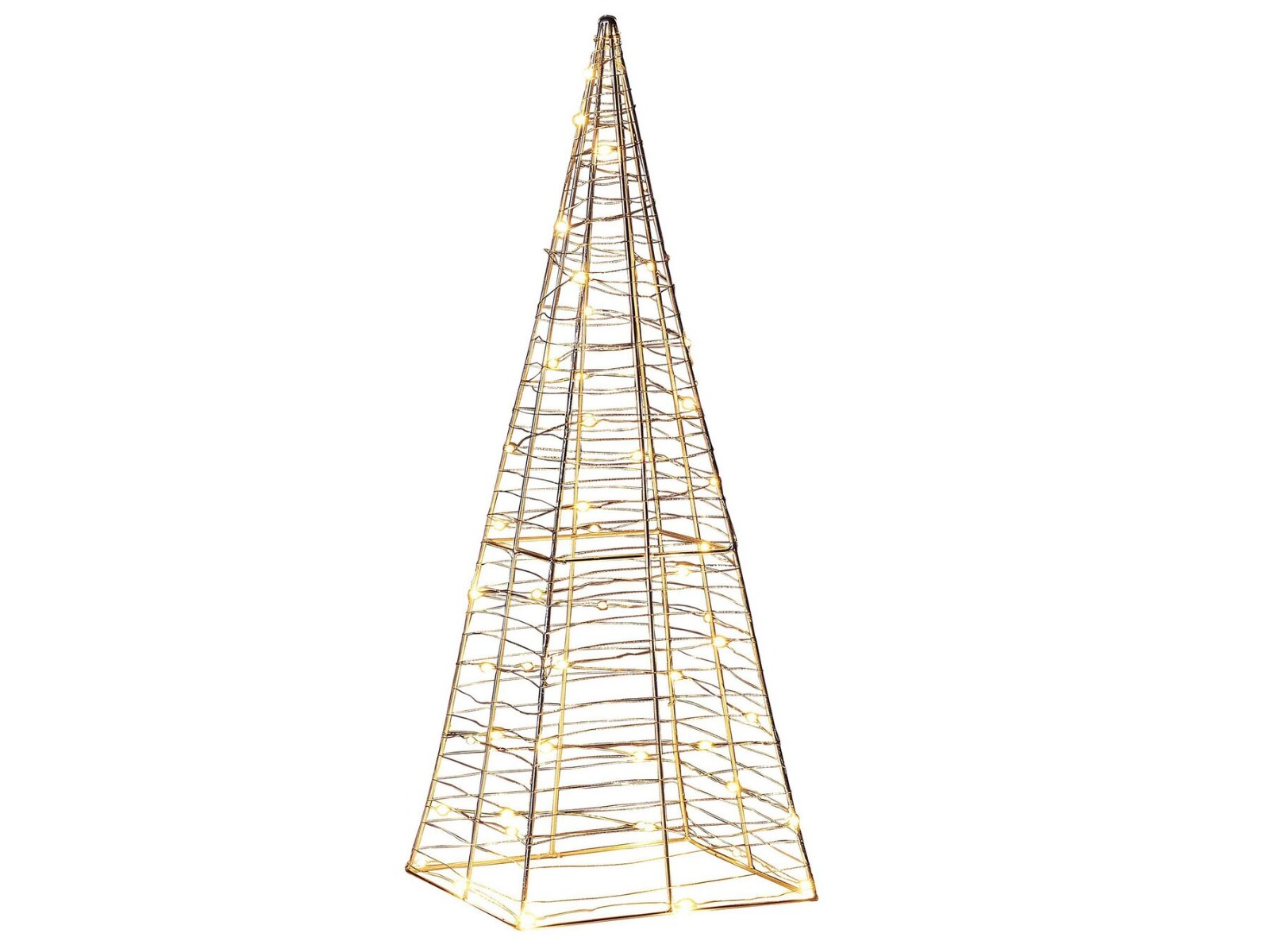 Glittering Nights Outdoor LED Decoration Christmas Tree 60 cm - Silver