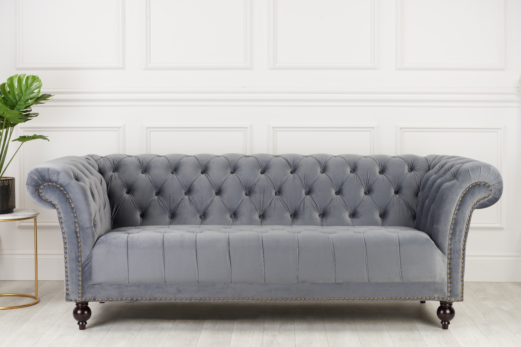 Birlea Chester 3-Seat Sofa - Grey
