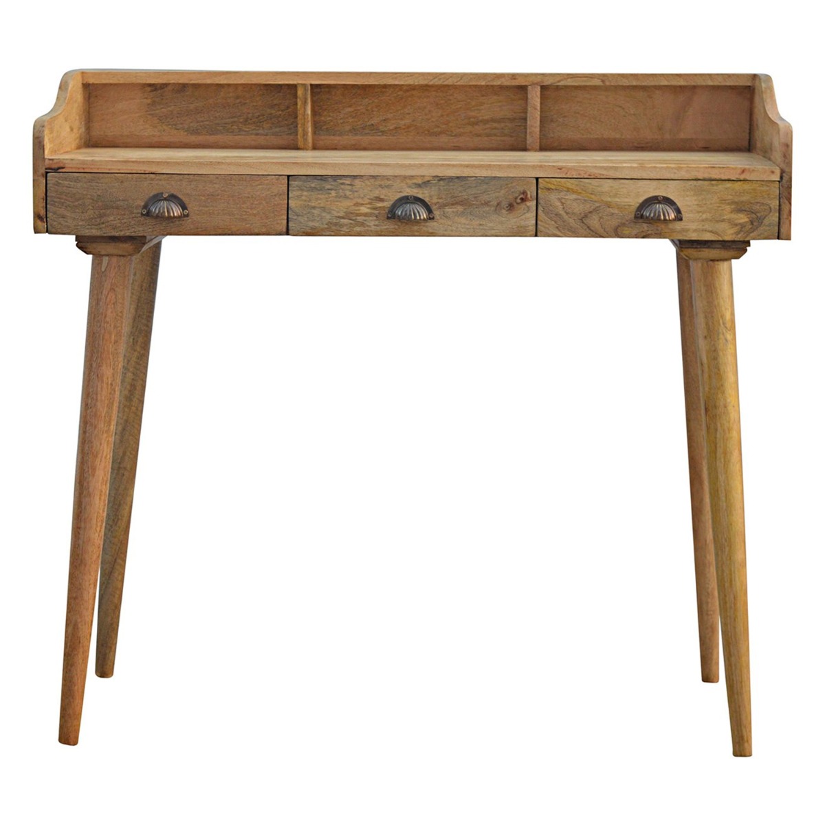 Nordic Style 3 Slots Lancashire Back Writing Desk - Oak