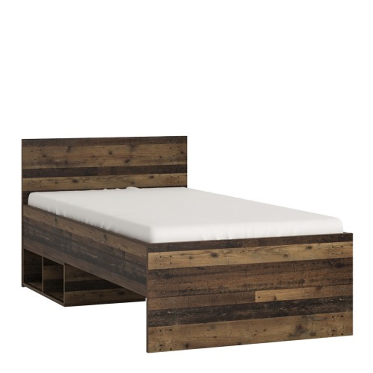 Romania Under Bed Storage Single Bed - Walnut