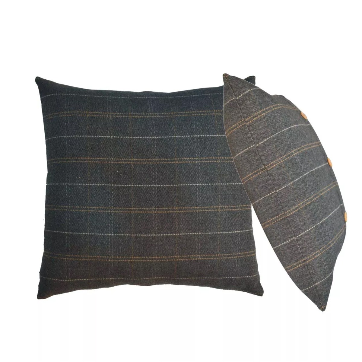 2Pcs Quinn Cushion - Pewter Tweed
