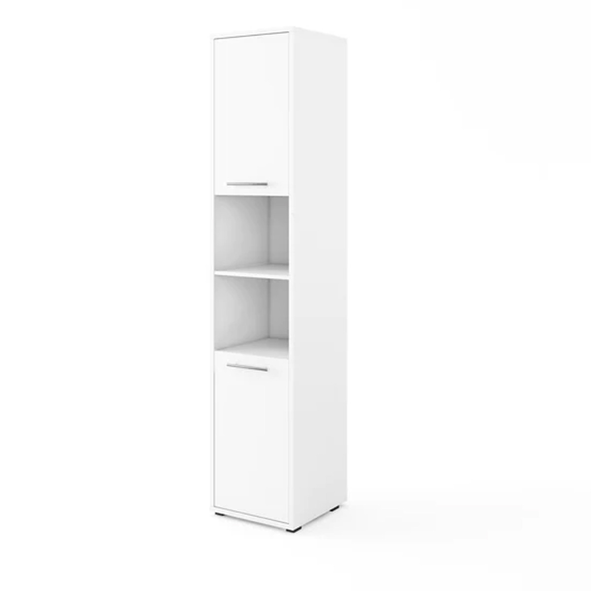 Tall Storage Cabinet for ArtNest Vertical Wall Bed Concept - White Matt
