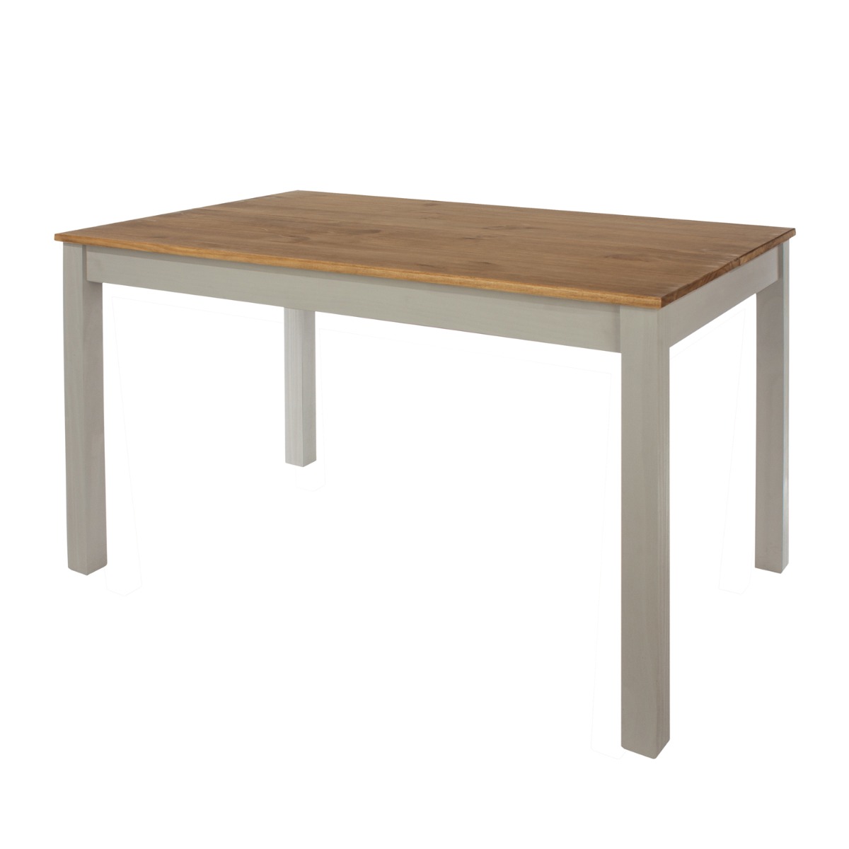 Simple Design Linea Wooden Rectangular Large Dining Table - Grey
