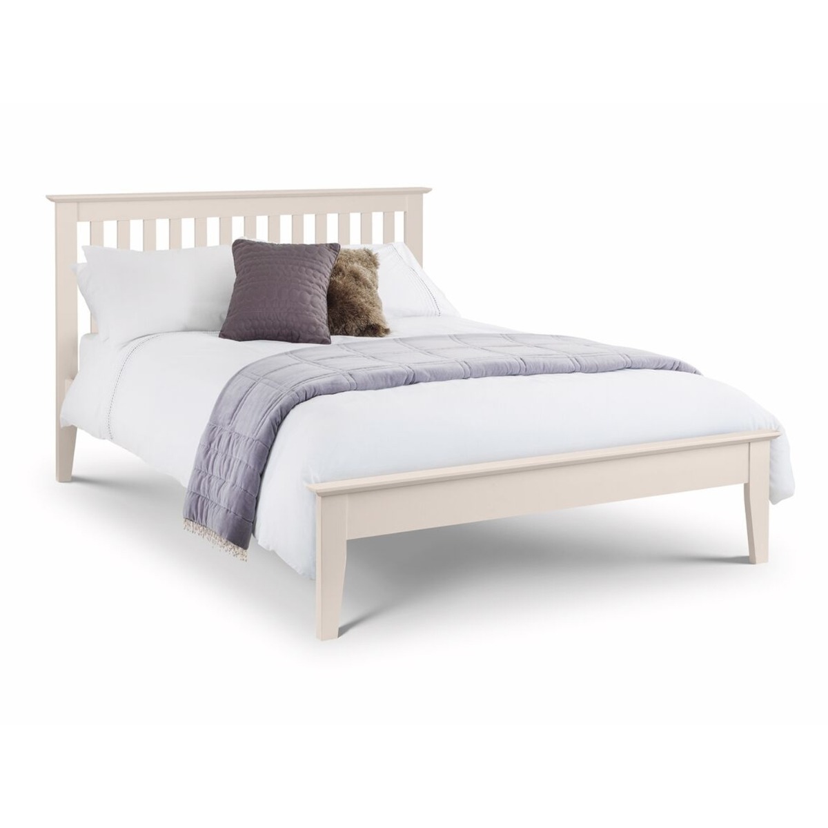 Salerno Ivory Shaker Bed Frame - Kingsize 5ft
