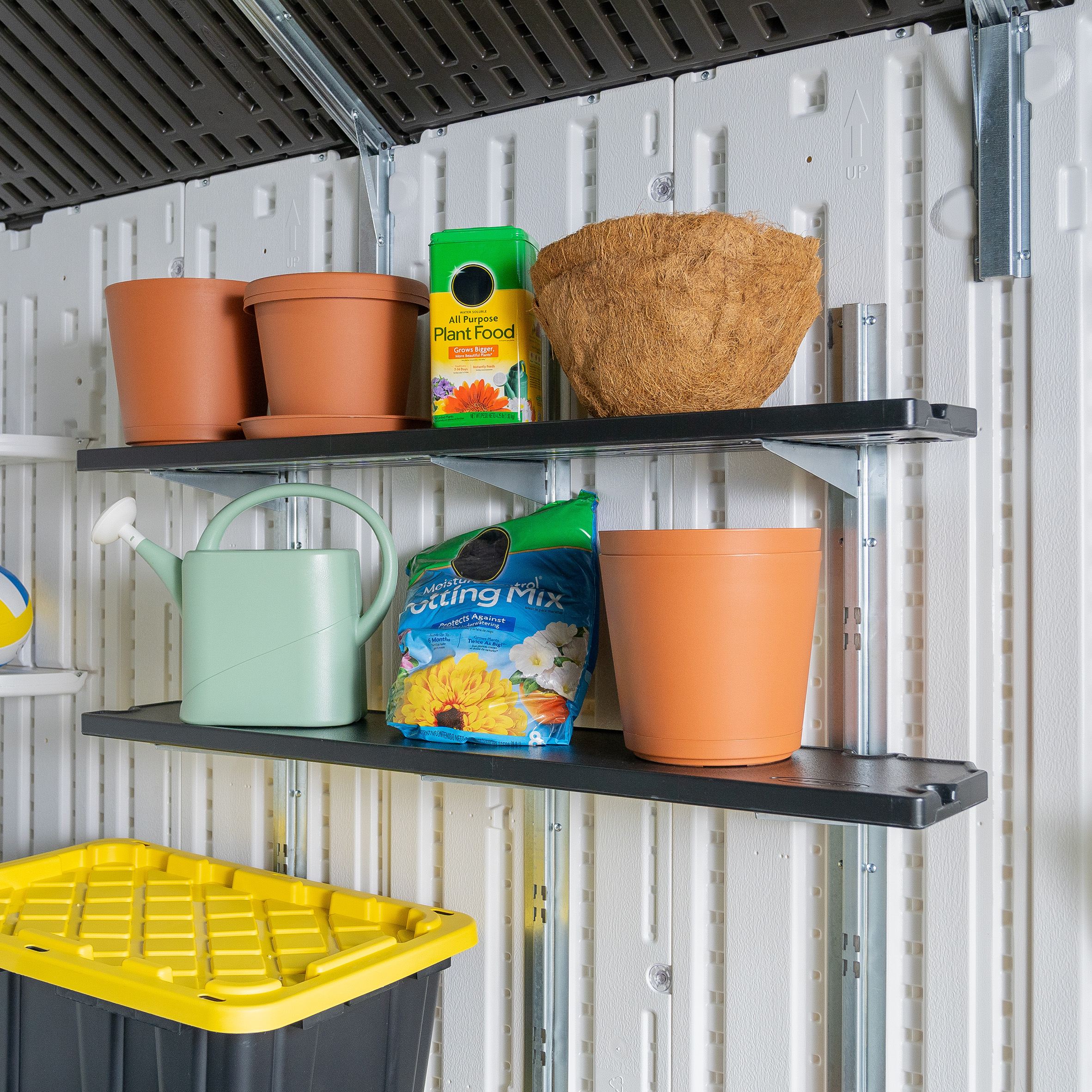 LORNVALE Wall Shelves Kit Set of 2 - Black