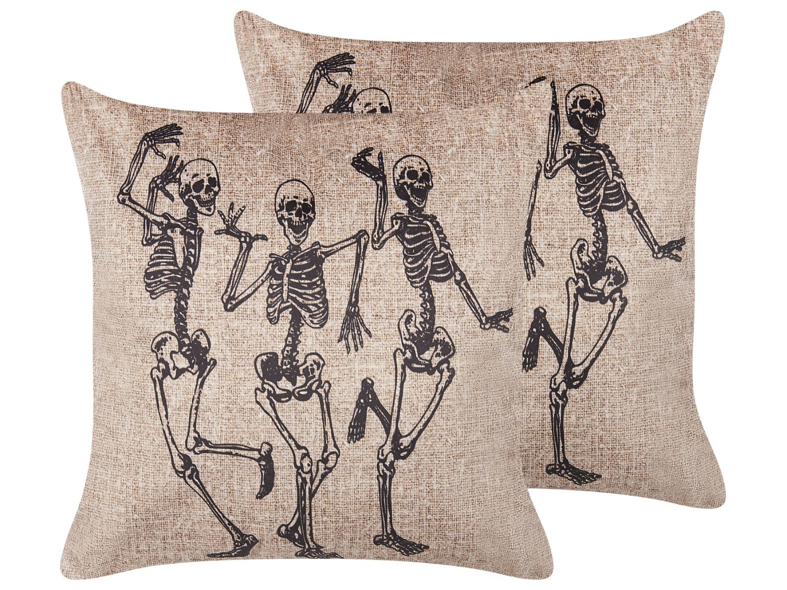 Boneyard Velvet Cushion Set 45x45cm - Beige