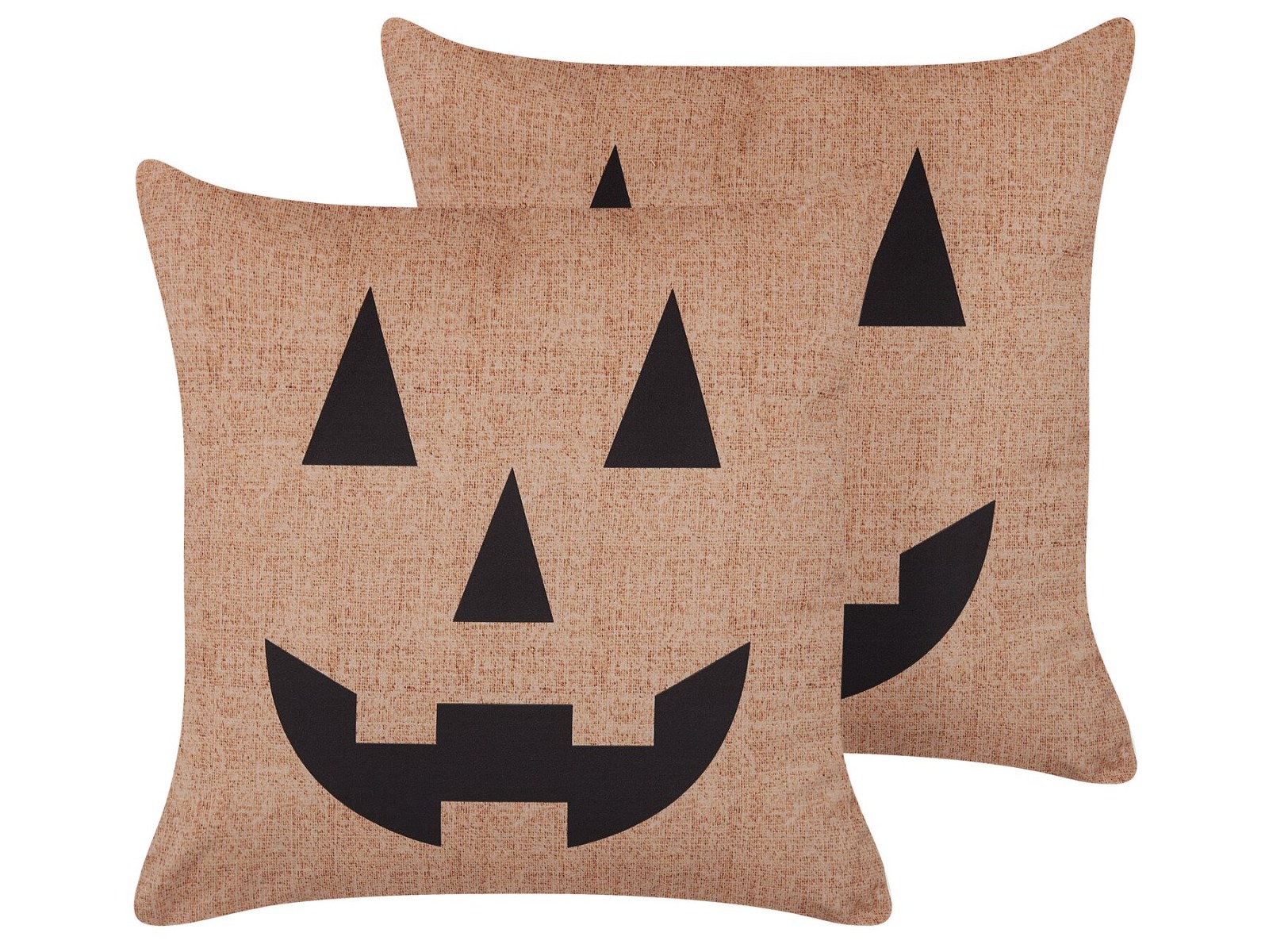 Pumpkin Patch Velvet Cushion Set 45x45cm - Beige