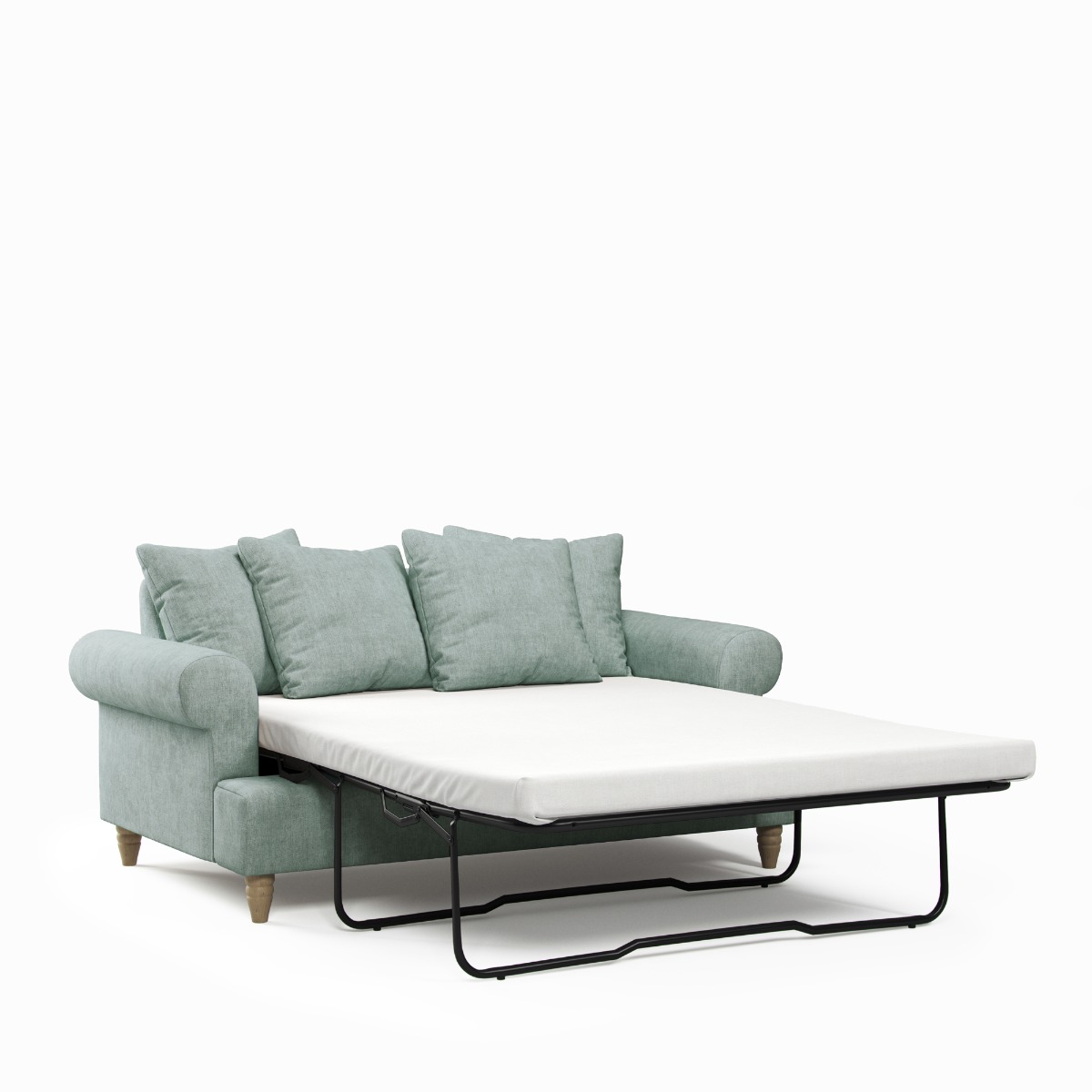 2 Seater Sofa Bed - LUXE Fabric - Grey